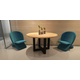 Piètement cross 80x80mm noir mat h720xl780xl780mm 