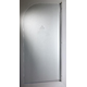 Charnière pleine hauteur pour pare-baignoire, pour verres 6, L1500, aluminium brillant