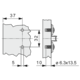 Embase clip 2mm vis euro nickelée 