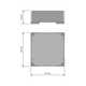 Chic line panier accessoire anthracite  l.60  l.150mm 