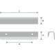 Poignee linea l140mm df 96mm couleur fer 