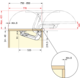 Scharnier-set monoflat lin-x 800 zwart b.750-850 mm h.1600-2400 mm 40kg