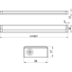 LD8010 à led opbouwprofiel 422mm 3000K 7,5W 230V