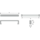 Greep encanto zamak zwart mat ba 160mm l172mm