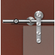Flatec IV glasschuifdeurset RVS 100kg l.2540mm voor deurbladbreedte 1130-1250mm