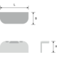 Embout modèle C blanc RAL 9016 