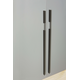 Poignée PEAK BA1120-160 L1150 aluminium brossé noir