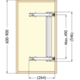 Scharnier-set Monoflat Lin-X450 vernikkeld
