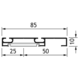 Rail inférieurdouble Terra TR19 6m alu argent  