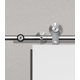 Flatec V set coulissant inox 100kg l.2100mm pour largeur de porte 910-1000mm