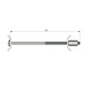 Raccord de tablette - 65mm fer 