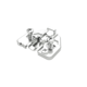 Plaque de mont.regl. 2mm + vis euro 