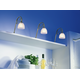 Alto set 2 x led zilver/wit glas 2,8W 12V 3000K + konvertor