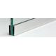 U-profiel met afgeronde rand MIRROR, voor 10 mm glas, B19.5 H25 L3000, mirror