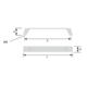 Poignee strip df 160mm noir mat 
