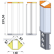 Evoline v-port inox nl-d-l - 2 prises + chargeur u sb 