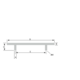 Poignee d.12mm l.1180mm (1130) alu 