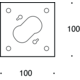 Rond 2.0 - boîte prise sol support niveau simple 