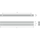 Poignée profilé ea160 184x23mm chêne naturel 