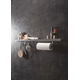 Horizon kitde rails 900mm noir  y compris fixations, 3 crochets et porte-rouleau