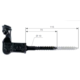 Arrêt de volet 0116 gm noir plastique 