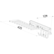 Porte-cravates extensible 130mm chrome  