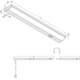 Hera Led Modulite F 600mm 10w 230V 3000K zwart