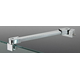 Stabilisatiestang wand/glas met dubbele scharnier, voor 8/12 mm glas, L1557, chroom