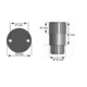 Rallonge pied reglable korrekt noir  