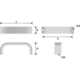 Greep SENSE MINI BA160 L167 aluminium rvs-look