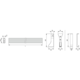 Led Free tube de penderie éclairée c.800 12V 7.2w 