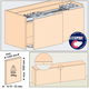 Hawa Frontino 20 H FS garniture, type S4, 1800-1999 mm, 2 portes