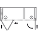 Hawa Folding Concepta 3 portes noir gauche 3ième porte a commander en supplement