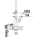 Blanco Catris-S Flexo eengreeps chroom