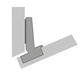 Charnière d’angle Intermat W-30 (Intermat 9944 W-30), en applique, Angle d'ouverture  125°, TH-schéma de perçage 52 x 5,5 mm, à visser (-)