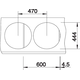 Rondo set acier inoxydable  cuve 175mm et égouttoir 40mm