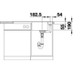 Blanco Axia III 5 S-F anthra. auto + planche verre 
