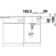 Blanco Axia III 5 S antraciet automatische bediening