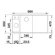 Blanco Axia III 6 S-F links wit automatische bediening