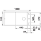 Blanco Axia III XL 6 S café automatische bediening