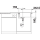 Spoeltafel Favum XL 6 S Silgranit cafe manueel