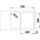 Blanco spoeltafel legra 45 s wit man.