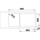 Blanco spoeltafel lemis xl 6 s-if auto