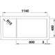 Blanco spoeltafel naya 8 s rock grey man.