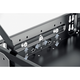 Kit de caisson avec coulisses à sortie partielle, Profondeur d'installation (mini) 530 mm, aspect aluminium