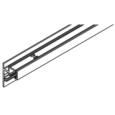 Hawa Clipo 26/36 enkele bovenrail opbouw voor vast glas