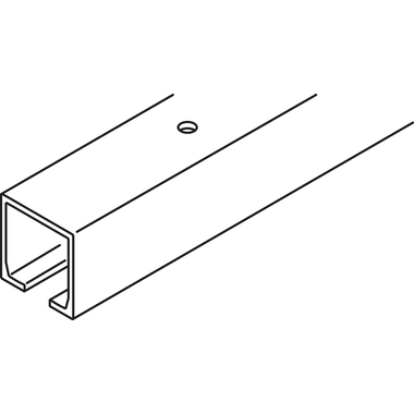 Hawa Porta 60/100 rail de roulement simple alu