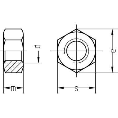 Ecrou hexagonal din 934