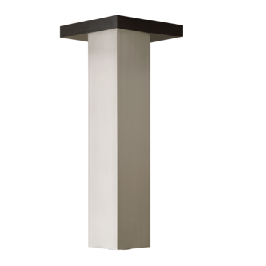 Pied de table Q150 inox look 150x150mm h710 regabl e 