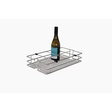 Diviseur de panier pour bouteilles chrome (ne convient pas au panier classique)